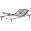 BELIANI Sommier à Lattes Réglable Manuellement 90 X 200 Cm - Argenté 1 BELIANI Sommier à Lattes Réglable Manuellement 90 X 200 Cm - Argenté -Sommier Soldes 4994600 1
