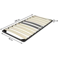 MONMOBILIERDESIGN CAMA Sommier Ergonomique à Lattes Avec Zone Lombaire Renforcée 80X200 Cm 10 MONMOBILIERDESIGN CAMA Sommier Ergonomique à Lattes Avec Zone Lombaire Renforcée 80X200 Cm -Sommier Soldes 50251284 4