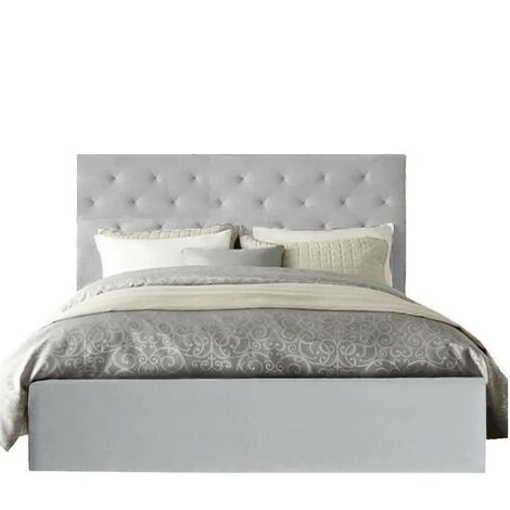 KINGOFDREAMS Nico - Solide Et Confortable Lit Coffre + Tête De Lit Capitonnée Blanc + Pieds Pour Matelas En 140x200 - 2 X 14 Lattes - Montage Rapide Et Facile - Revetement PVC Simili Facile D'entretien 3 KINGOFDREAMS Nico - Solide Et Confortable Lit Coffre + Tête De Lit Capitonnée Blanc + Pieds Pour Matelas En 140x200 - 2 X 14 Lattes - Montage Rapide Et Facile - Revetement PVC Simili Facile D'entretien