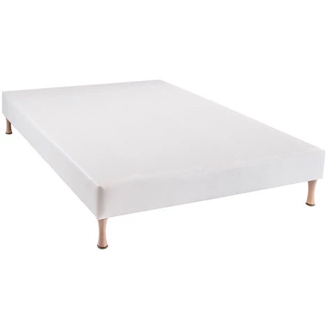 BELLECOUR LITERIE | Sommier Tapissier CONSTANTINE 140x200 Cm | Epaisseur 18 Cm | Blanc (pieds Non Inclus) - Blanc 6 BELLECOUR LITERIE | Sommier Tapissier CONSTANTINE 140x200 Cm | Epaisseur 18 Cm | Blanc (pieds Non Inclus) - Blanc – Image 4
