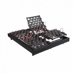 Sommier électrique De Relaxation Déco Wengé Bultex WAVE 600 90x200 - Noir