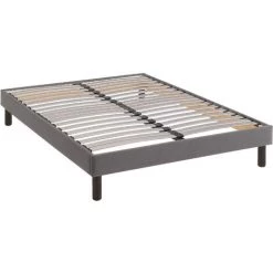 TERRE DE NUIT Sommier Kit Déco Gris Tapissier - 120x190 - Gris 8 TERRE DE NUIT Sommier Kit Déco Gris Tapissier - 120x190 - Gris -Sommier Soldes 51210382 3