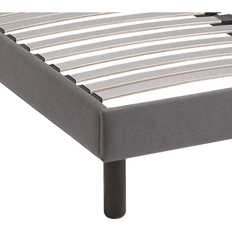 TERRE DE NUIT Sommier Kit Déco Gris Tapissier - 120x190 - Gris 6 TERRE DE NUIT Sommier Kit Déco Gris Tapissier - 120x190 - Gris – Image 4