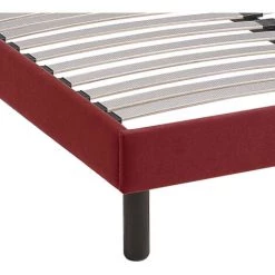 TERRE DE NUIT Sommier Kit Déco Rouge Tapissier - 80x200 - Rouge 9 TERRE DE NUIT Sommier Kit Déco Rouge Tapissier - 80x200 - Rouge -Sommier Soldes 51210394 4