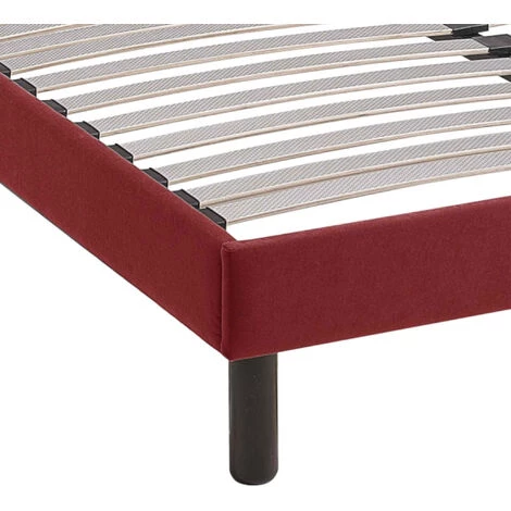 TERRE DE NUIT Sommier Kit Déco Rouge Tapissier - 80x200 - Rouge 6 TERRE DE NUIT Sommier Kit Déco Rouge Tapissier - 80x200 - Rouge – Image 4