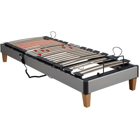 Sommier électrique Someo TPR 30 Gris Alu 90x200 - Gris 4 Sommier électrique Someo TPR 30 Gris Alu 90x200 - Gris – Image 2