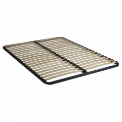 TERRE DE NUIT Cadre à Lattes En Métal Hauteur 4 Cm CONFORT 90x190 - Bleu Marine