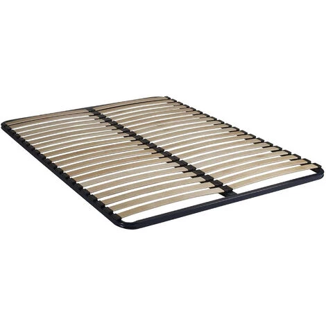 TERRE DE NUIT Cadre à Lattes En Métal Hauteur 4 Cm CONFORT 90x190 - Bleu Marine 4 TERRE DE NUIT Cadre à Lattes En Métal Hauteur 4 Cm CONFORT 90x190 - Bleu Marine – Image 2