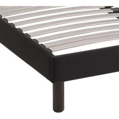 TERRE DE NUIT Sommier Kit Déco Noir Tapissier - 140x190 - Noir -Sommier Soldes 51211402 4