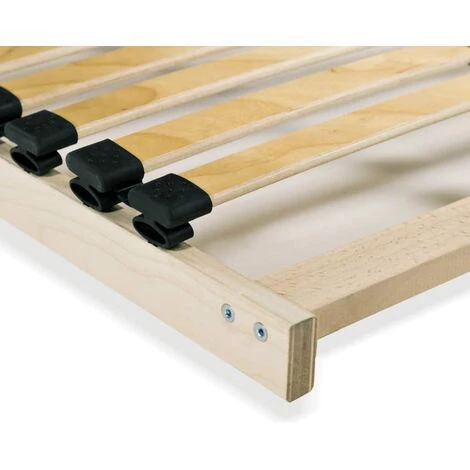 Topdeal Sommier à Lattes Avec 28 Lattes 7 Zones 100 X 200 Cm 6 Topdeal Sommier à Lattes Avec 28 Lattes 7 Zones 100 X 200 Cm – Image 4