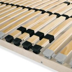 Topdeal Sommier à Lattes Avec 28 Lattes 7 Zones 90 X 200 Cm -Sommier Soldes 52085652 5
