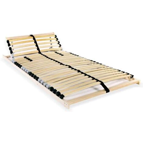 Topdeal Sommier à Lattes Avec 28 Lattes 7 Zones 70 X 200 Cm 3 Topdeal Sommier à Lattes Avec 28 Lattes 7 Zones 70 X 200 Cm