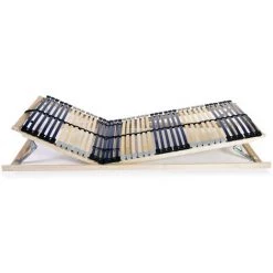 Topdeal Sommier à Lattes Avec 42 Lattes 7 Zones 90 X 200 Cm VDFF12406_FR -Sommier Soldes 52094748 3