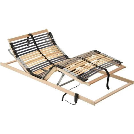 Topdeal Sommier à Lattes électrique Avec 42 Lattes 7 Zones 100x200 Cm FF321829_FR 3 Topdeal Sommier à Lattes électrique Avec 42 Lattes 7 Zones 100x200 Cm FF321829_FR