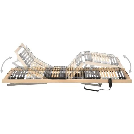Topdeal Sommier à Lattes électrique Avec 42 Lattes 7 Zones 100x200 Cm FF321829_FR 5 Topdeal Sommier à Lattes électrique Avec 42 Lattes 7 Zones 100x200 Cm FF321829_FR – Image 3