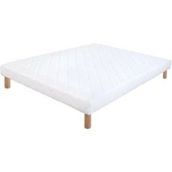 SOMMIER FIXE 80x200 PLEIN SOMMEIL SOMTAP-0820-C01STRE - Blanc