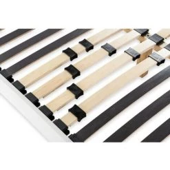 DEKO DREAM Sommier En Kit 90x190 - Décor Blanc -Sommier Soldes 52178941 5