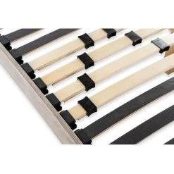 DEKO DREAM Sommier En Kit 160x200 - Décor Chene Et Gris -Sommier Soldes 52178945 5