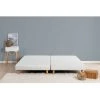 DEKO DREAM Rakenne - Sommiers Tapissiers A Lattes X 2 - 180 X 200 - Bois Massif Blanc + Pieds -Sommier Soldes 52179998 1