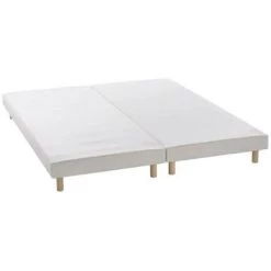 DEKO DREAM Rakenne - Sommiers Tapissiers A Lattes X 2 - 180 X 200 - Bois Massif Blanc + Pieds 7 DEKO DREAM Rakenne - Sommiers Tapissiers A Lattes X 2 - 180 X 200 - Bois Massif Blanc + Pieds -Sommier Soldes 52179998 2