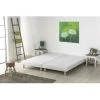 DEKO DREAM Rakenne Lot De 2 Sommiers Tapissiers A Lattes - 160 X 200 Cm - Bois Massif Blanc + Pied -Sommier Soldes 52182076 1