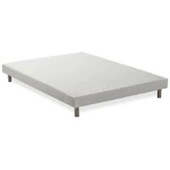 DEKO DREAM Rakenne Sommier Tapissier A Lattes 140 X 190 Cm - Bois Massif Blanc + Pieds 5 DEKO DREAM Rakenne Sommier Tapissier A Lattes 140 X 190 Cm - Bois Massif Blanc + Pieds -Sommier Soldes 52182305 2
