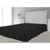 SOLEIL D'OCRE Cache Sommier Microfibre 90x190 Cm Noir - Noir -Sommier Soldes 53631125 1