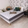 AOB DIFFUSION Ensemble Literie Rhodes 160x200 - Ressorts Ensachés - Hauteur 24 Cm - 5 Zones Confort - Uni -Sommier Soldes 53819064 1