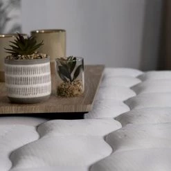 AOB DIFFUSION Ensemble Literie Rhodes 160x200 - Ressorts Ensachés - Hauteur 24 Cm - 5 Zones Confort - Uni -Sommier Soldes 53819064 4