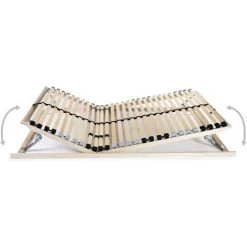 LITZEE Sommier à Lattes Avec 28 Lattes 7 Zones 70 X 200 Cm # -Sommier Soldes 53840130 3