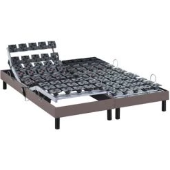 SOMEO Sommier électrique De Relaxation Tout Plots Tissu Taupe 2x80x200 - Taupe 5 SOMEO Sommier électrique De Relaxation Tout Plots Tissu Taupe 2x80x200 - Taupe -Sommier Soldes 54120398 2
