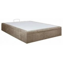 UBD LEO COFFRE EXTRAPLAT 160X200DECO BRONX COL TAUPEHAUT 34CM