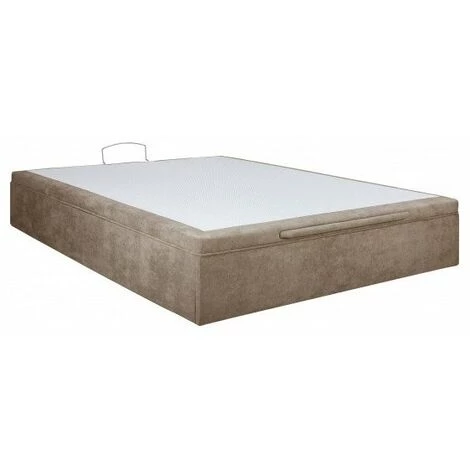 UBD LEO COFFRE EXTRAPLAT 160X200DECO BRONX COL TAUPEHAUT 34CM 3 UBD LEO COFFRE EXTRAPLAT 160X200DECO BRONX COL TAUPEHAUT 34CM