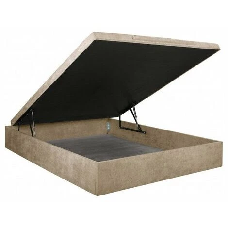 UBD LEO COFFRE EXTRAPLAT 160X200DECO BRONX COL TAUPEHAUT 34CM 4 UBD LEO COFFRE EXTRAPLAT 160X200DECO BRONX COL TAUPEHAUT 34CM – Image 2