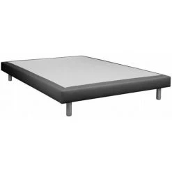 UBD CHATEL LIGHT 140X190CM TISSUDECO CANNES N GRIS FONCEHAUT 15CM