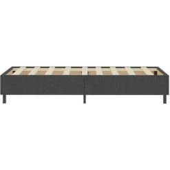 HAPPYSHOPPING Sommier Tapissier Gris Tissu 80 X 200 Cm -Sommier Soldes 54340084 5