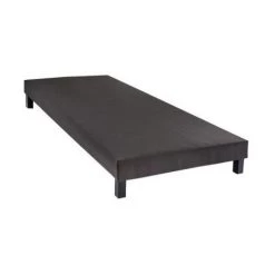 LES TENDANCES Sommier Tapissier Capucine Gris 90x190 Cm - 13 Cm - Pieds Non Inclus -Sommier Soldes 55024946 2