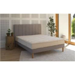 LES TENDANCES Sommier à Lattes Tapissier Tissu Gris Clair Sur Pieds 90x200cm Terry 9 LES TENDANCES Sommier à Lattes Tapissier Tissu Gris Clair Sur Pieds 90x200cm Terry -Sommier Soldes 55025439 4