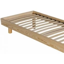 ALTOBUY NEOKIT - Sommier Démontable 90x200cm Bois Massif Vernis Naturel - Naturel -Sommier Soldes 55078663 3