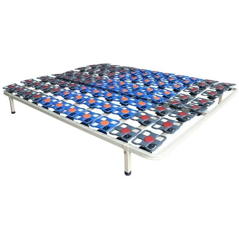 VENTE-UNIQUE.COM Cadre à Lattes Suspension Tout Plots De DREAMEA PLAY - 160 X 200 Cm - Ivoire 3 VENTE-UNIQUE.COM Cadre à Lattes Suspension Tout Plots De DREAMEA PLAY - 160 X 200 Cm - Ivoire