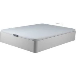 VENTE-UNIQUE.COM Sommier Coffre ONIRY En Simili De DREAMEA Play - 140 X 190 Cm - Blanc Mat - Blanc