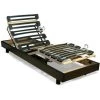 VENTE-UNIQUE.COM Sommier électrique De Relaxation Lattes Multiplis - 5 Plans - Fermeté Réglable - 80 X 200 Cm - Noir - Noir 2 VENTE-UNIQUE.COM Sommier électrique De Relaxation Lattes Multiplis - 5 Plans - Fermeté Réglable - 80 X 200 Cm - Noir - Noir -Sommier Soldes 55883180 1