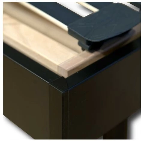 VENTE-UNIQUE.COM Sommier électrique De Relaxation Lattes Multiplis - 5 Plans - Fermeté Réglable - 80 X 200 Cm - Noir - Noir 6 VENTE-UNIQUE.COM Sommier électrique De Relaxation Lattes Multiplis - 5 Plans - Fermeté Réglable - 80 X 200 Cm - Noir - Noir – Image 4