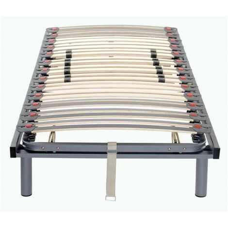 VENTE-UNIQUE.COM Sommier De Relaxation Manuel Monté Sur Tenons, 3 Plans De Couchage, Fermeté Réglable Par Curseurs - 70 X 190 Cm - Gris 6 VENTE-UNIQUE.COM Sommier De Relaxation Manuel Monté Sur Tenons, 3 Plans De Couchage, Fermeté Réglable Par Curseurs - 70 X 190 Cm - Gris – Image 4