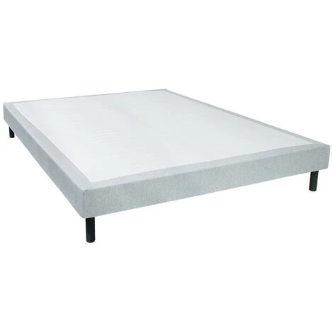 VENTE-UNIQUE.COM Sommier Déco Tapissier PARNASSE De DREAMEA - Gris Chiné - 160 X 200 Cm 3 VENTE-UNIQUE.COM Sommier Déco Tapissier PARNASSE De DREAMEA - Gris Chiné - 160 X 200 Cm