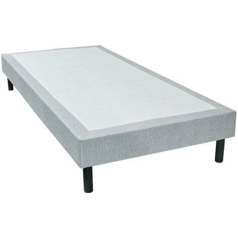 VENTE-UNIQUE.COM Sommier Déco Tapissier PARNASSE De DREAMEA - Gris Chiné - 160 X 200 Cm 4 VENTE-UNIQUE.COM Sommier Déco Tapissier PARNASSE De DREAMEA - Gris Chiné - 160 X 200 Cm – Image 2