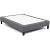 VENTE-UNIQUE.COM Sommier Déco Tapissier En Kit SOMNUS De DREAMEA - 140 X 190 Cm - Gris -Sommier Soldes 55884828 1
