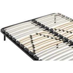 VENTE-UNIQUE.COM Cadre à Lattes Fermeté Réglable - 160 X 200 Cm - Noir -Sommier Soldes 55885282 5