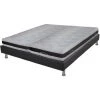 EBAC LITERIE Ensemble Relaxation Confort + Matelas Latex Eolys - 5 Zones - 2x90x200 - Gris - Gris/Taupe/Anthracite