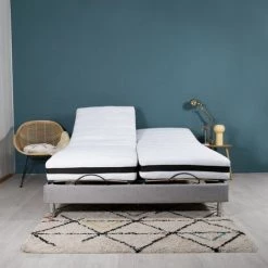 EBAC LITERIE Ensemble Relaxation Action + Matelas Latex Eolys - 5 Zones - 2x80x200 - Lin - Blanc/Ecru/Ivoire 9 EBAC LITERIE Ensemble Relaxation Action + Matelas Latex Eolys - 5 Zones - 2x80x200 - Lin - Blanc/Ecru/Ivoire -Sommier Soldes 55896398 3